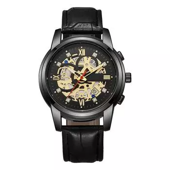 Брендовые мужские часы Модные стили Мужские кварцевые наручные часы Бизнес Лучшие подарки Часы для мужа, друга, семьи чёрный