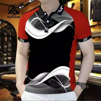Брендовые мужские деловые рубашки поло для мужчин, рубашки поло с коротким рукавом, тонкие поло, повседневные топы с коротким рукавом S