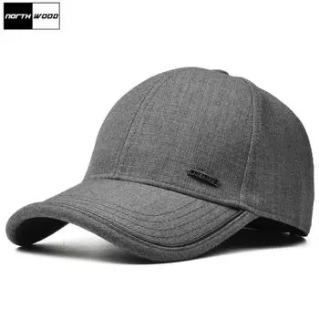 Брендовые мужские кепки NORTHWOOD, однотонная хлопковая бейсболка, мужская бейсболка для гольфа, повседневные кепки дальнобойщика, регулируемый размер 55-60 cm хаки