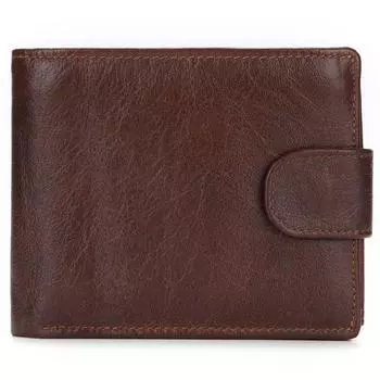 Брендовые мужские кошельки из натуральной кожи, короткий кошелек для монет, модный кошелек с застежкой для мужчин Portomonee с держателем для карт, держателем для фотографий кофейный