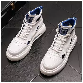 Брендовые мужские кожаные высокие ботинки, мужские кроссовки, мужская модная нескользящая спортивная обувь, мужская обувь Zapatillas Hombre 38