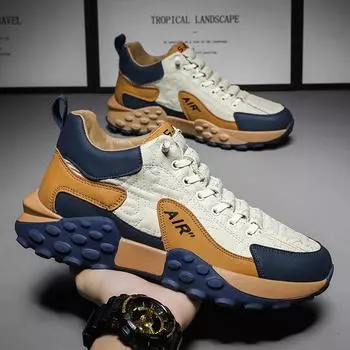 Брендовые мужские кроссовки, дизайнерские удобные кроссовки для мужчин, повседневная обувь с нескользящей подошвой, модная обувь для мужчин на платформе 39 хаки