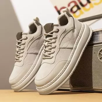 Брендовые мужские повседневные дизайнерские прогулочные туфли ручной работы из натуральной кожи, вулканизированные туфли для тенниса, обувь для скейтбординга, новые плоские туфли для вождения 39 чёрный