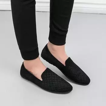 Брендовые мужские туфли, суперлегкие туфли для вождения, мужские повседневные мокасины на плоской подошве, обувь для ходьбы, замшевые кожаные мокасины для мужчин 37