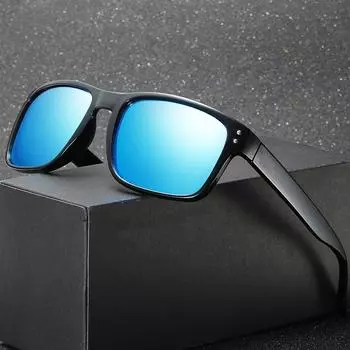 Брендовые солнцезащитные очки VEITHDIA, солнцезащитные очки унисекс в стиле ретро TR90, поляризационные линзы, винтажные очки, солнцезащитные очки для мужчин/женщин H9244 чёрный