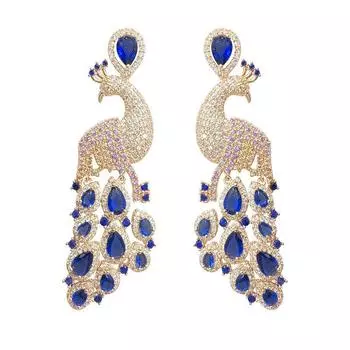 Брендовые ювелирные изделия для женщин, новые модные свадебные серьги с цветами, серебряные иглы, микро-паве, серьги-подвески с кубическим цирконием