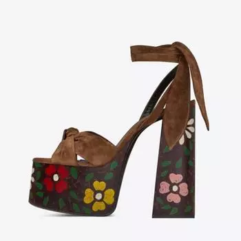 Брендовые женские босоножки, размер 34-43, летние туфли для вечеринки, свадьбы, невесты, сексуальные туфли на каблуке 12 см, на платформе, с бантом, на высоком каблуке 43