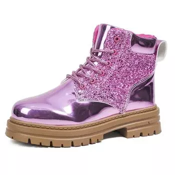 Брендовые женские ботильоны, ручная работа, яркие кожаные туфли, уличные нескользящие короткие туфли с толстой подошвой, женская уличная обувь для ходьбы 35