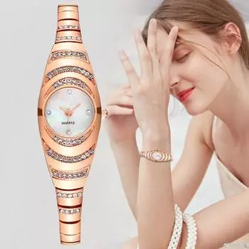 Брендовые женские кварцевые часы, модные стильные женские наручные часы, лучшие роскошные женские часы, лучшие подарки для жены, семьи, друга золотистый