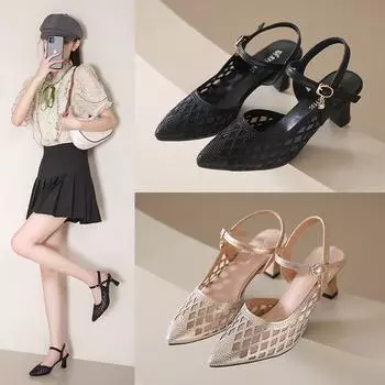 Брендовые женские туфли на высоком каблуке с острым носком, летние модные туфли-лодочки, туфли без шнуровки, женские вечерние сандалии, размеры 35–40 35 золотой