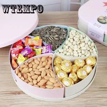 Брендовый пластиковый ящик для хранения, семейный дом, тарелка для семян дыни, гостиная, коробка для сухих фруктов, дом