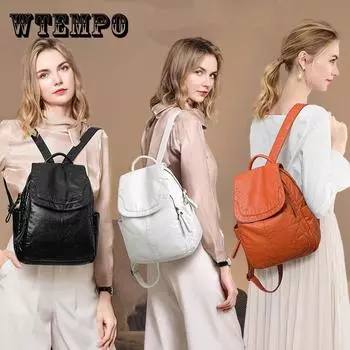 Брендовый рюкзак Tide, женский модный рюкзак из искусственной кожи, дорожная сумка из мягкой кожи, повседневная школьная сумка для женщин