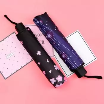 Брендовый зонт с цветком для женщин, складной модный зонтик для девочек, портативный солнцезащитный зонтик от солнца, сильный дождь, женский солнцезащитный УФ-прозрачный зонт, светильник