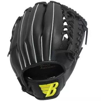 BRETT Softball Baseball Glove 12 Inches for Junior High School High School General Right Throwing Students, Students, Adults, (Color/Black) чёрный