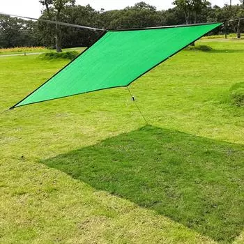 Брезент 2*2 3*3 24 м водонепроницаемый зеленый серебристый дождевик УФ-блокирующий тент тент навес летний задний двор сад