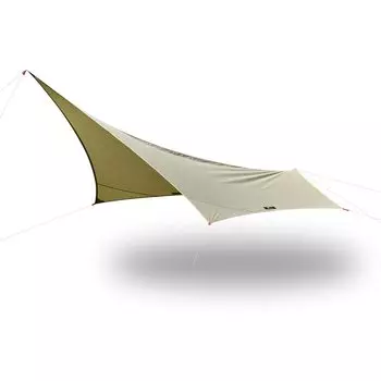 Брезент для палаток FIELDOOR Wing 380 см x 380 см, огнестойкий поликоттон, устойчивый к воде и плесени, для одиночной палатки на открытом воздухе [T/C Khaki], искроотталкивающий, устойчивый,
