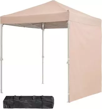 брезент с защитой от ультрафиолета, водонепроницаемый, горизонтальный боковой лист, кемпинговый брезент, палатка с одним нажатием, регулировка на 3 уровня, 3 м/2,5 м/2 м, защита, устойчивый, сталь,