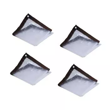 Брезентовый чехол с двойными прострочками, усиленные края, прочный складной прозрачный брезент для кемпинга, палатки, сада и растений на открытом воздухе 2mx2m