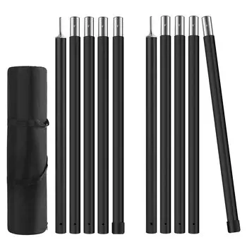 Брезентовый шест для палатки, диаметр подходит для прочного алюминия, 5, регулируемая высота, изготовлен из авиации, A6061, набор кнопок, легко для основной стойки