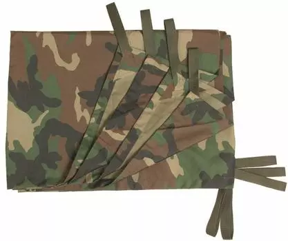 Брезентовый водонепроницаемый напольный тент 300 x 220 см WODLAND Camo Camo MIL-TEC -