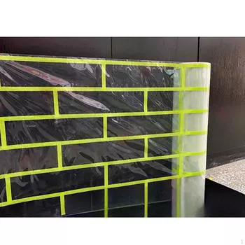 Brick Faux Tape Exterior Decor Adhesives Decoration High Adhesion Decorative Grid Pattern Sticker