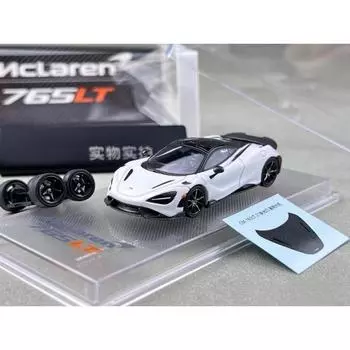 Brickhouse CM 1:64 White 765LT Racing Sports Model Diecast Metal Car New Collection
