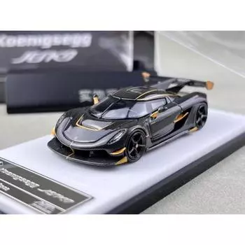 Brickhouse HKM 1:64 Black Carbon Jesko Attack Racing Sports Model Diecast Metal Car BN