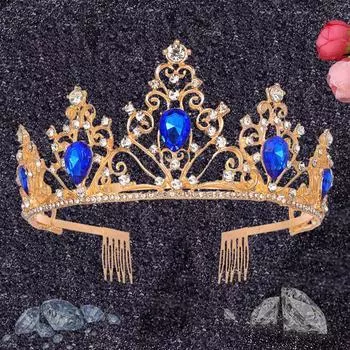 Свадебная корона подарок на день рождения тиара корона принцессы хрустальные аксессуары для волос женские аксессуары для волос ювелирные изделия