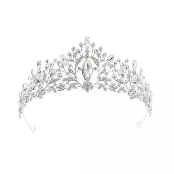 Свадебная корона тиара металлическая корона со стразами ободок для волос на день рождения королевы шпилька