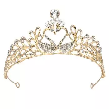 Свадебные украшения корона тиара ретро золото черный бриллиант ободок узел день рождения аксессуары Хэллоуин корона