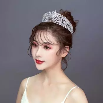 Свадебные украшения европейский циркон корона свадебные аксессуары для волос свадебные аксессуары для платья