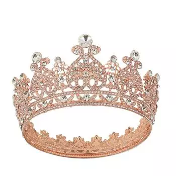 Свадебные украшения роскошный сплав головной убор на день рождения корона круглая корона принцесса аксессуары для волос