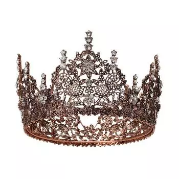 Свадебные украшения ретро корона корона новая свадебная высококачественная хрустальная принадлежность для волос головной убор