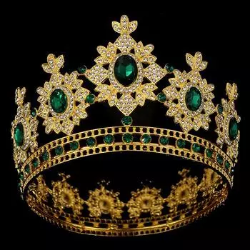 Свадебные украшения свадебное платье аксессуары сплав горный хрусталь круглая тиара принцесса стиль ободок корона день рождения корона