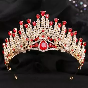 Свадебная тиара хрустальная корона повязка на голову свадебный конкурс подиум корона аксессуары