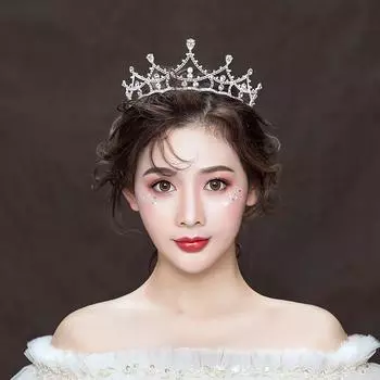 Свадебная тиара свадебное платье новая корона тиара невеста супер фея корона свадебное платье свадебные аксессуары для волос для женщин