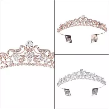 Свадебная корона для невесты Аксессуары для свадебного платья Роскошные аксессуары для волос Аксессуары для фотосъемки в фотостудии Аксессуары для волос