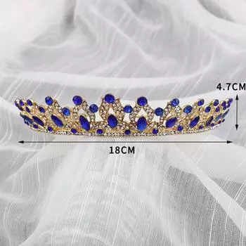 Bride Crown Hair Accessories Headband Crown Simple Wedding Accessories Headband зелёный
