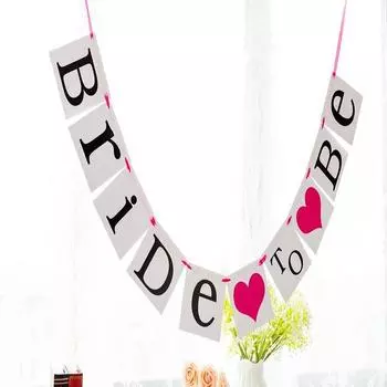 Невеста Будущая Гирлянда Баннер Девичник Свадебная Вечеринка Фото Реквизит Декор