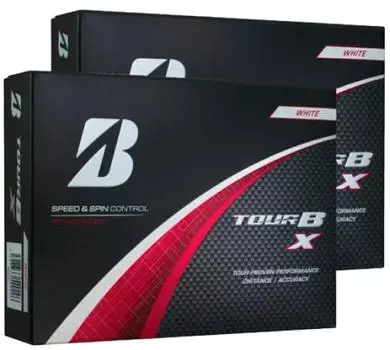 Bridgestone 2024 TOUR BX Tour BX Белый 2 дюжины набор 24 мяча фирменный лист включен Оригинал белый