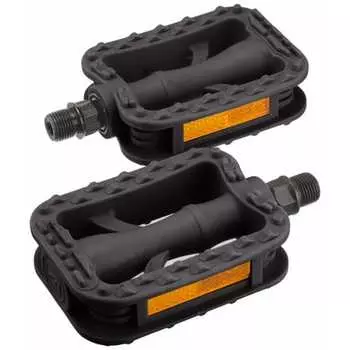 BRIDGESTONE Bicycle Pedal Resin with Reflector Black VP-308.A P4376 F460169BLC