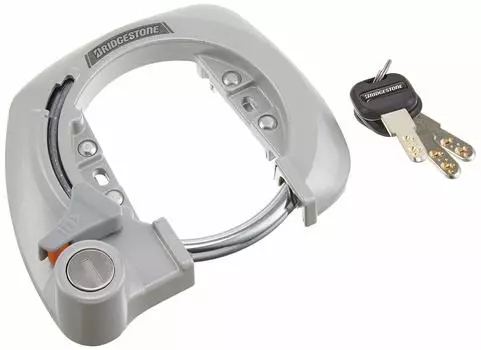 Bridgestone BS Lock IV Bicycle A515266S Lock, Gray, Anti-Theft, Security, CL-BS4, серый