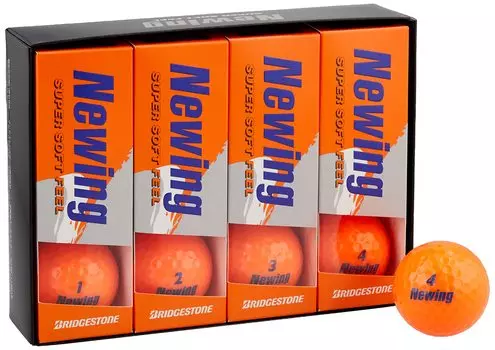 BRIDGESTONE Мяч для гольфа Newing Newing Super Soft Feel Unisex NCOX Super Orange Gradient Soft Core