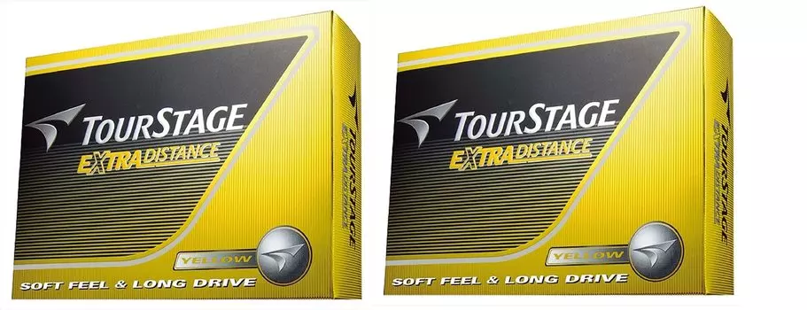 Мячи для гольфа Bridgestone Tour Stage Extra Distance, набор из 2 дюжин желтых мячей (24 мяча) жёлтый