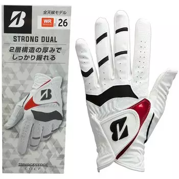 Bridgestone Golf Glove STRONG DUAL GLG21 24cm Men s White/Red