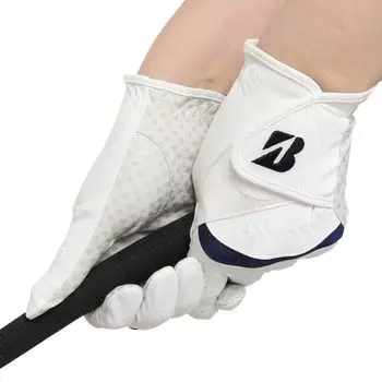 BRIDGESTONE Golf Glove ULTRA GRIP LADY GLG27B For Both Hands White x Navy 18cm Women s