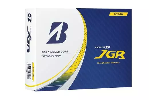Мяч для гольфа Bridgestone GOLF TOUR B JGR 2023 года выпуска, желтый, 1 дюжина, J3YX [12 предметов] жёлтый