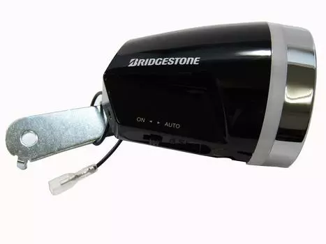 BRIDGESTONE рефлекторная лампа для освещения велосипеда, черный фонарь 6500325KSK чёрный