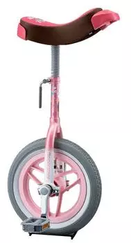 BRIDGESTONE Scarecrow Unicycle Elementary School Children Pink 12 Inch with Stand Gift SCW12