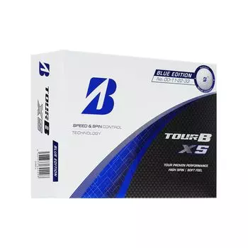 BRIDGESTONE TOUR B XS Golf Balls Blue Pack of S4BXJ (2024 Model), White, Edition, 12,